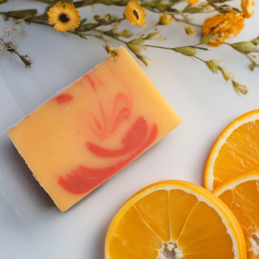 Blood Orange Bar Soap from Kilted Suds