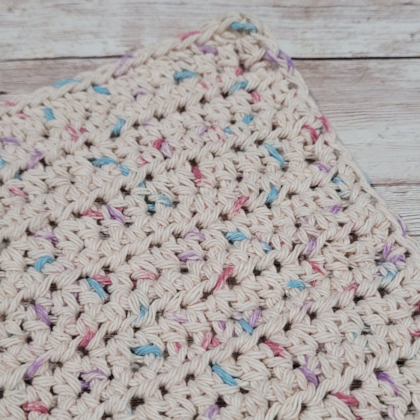 Speckled Tan Cotton Washcloth