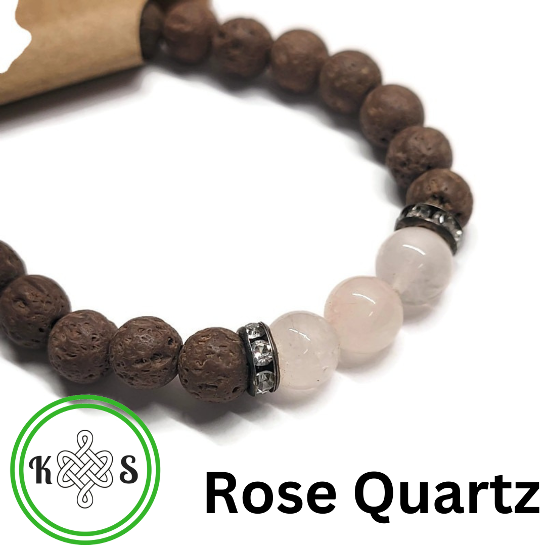 Lava Stone Aromatherapy Bracelet with Brown Lava Stone - Multiple Options